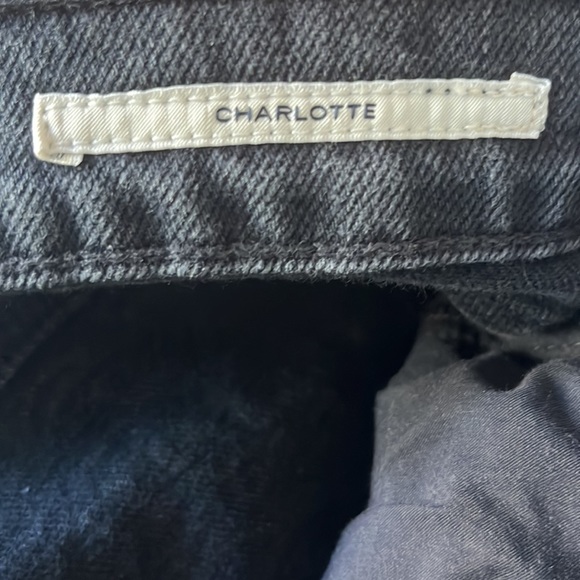 CITIZENS OF HUMANITY Charlotte High-Waisted Straight Jeans. Size 31. Black. - Picture 12 of 14